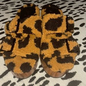 Jessica Simpson Leopard Cyrris wedge sandals
